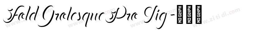 FoldGrotesquePro Lig字体转换
